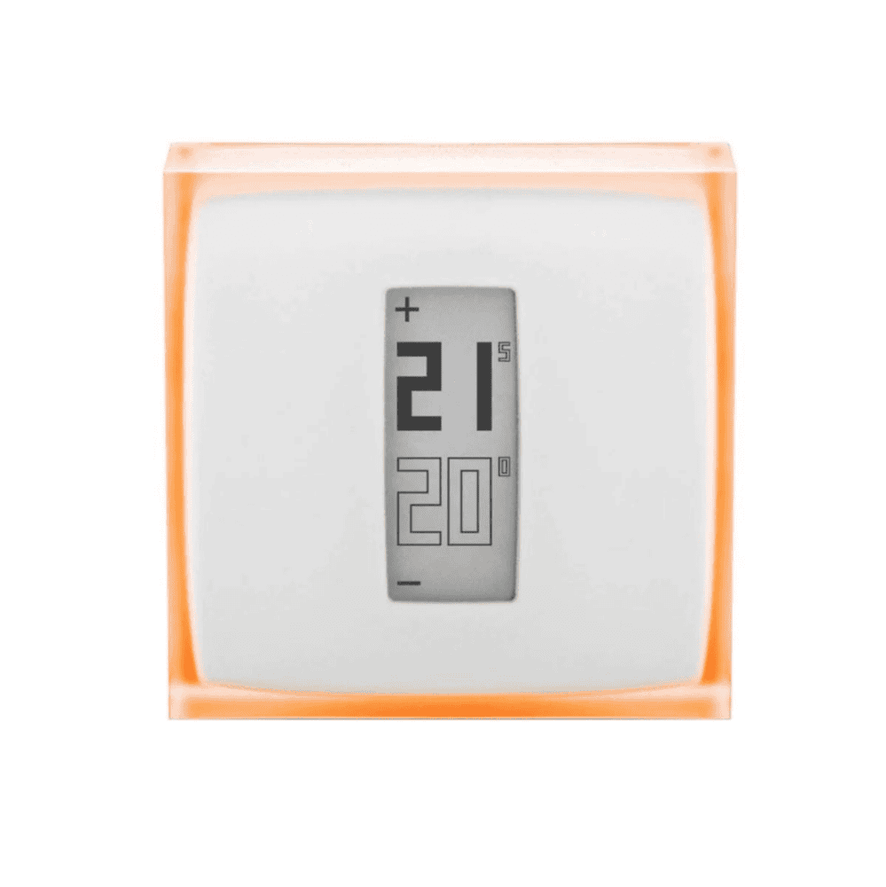 Kit termostat de ambient si 5 capete termostat smart pentru calorifer Netatmo, WI-FI, cu afisaj digital LCD, compatibile cu IOS sau Android, control de la distanta, detectare fereastra deschisa, programabil 3