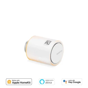Cap termostat smart pentru calorifer Netatmo, WI-FI, cu afisaj digital LCD, compatibile cu IOS sau Android, control de la distanta, detectare fereastra deschisa, programabil