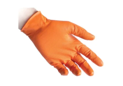 Manusi din Nitril nepudrate Orange Full Grip REFLEXX N85, rezistente, pentru domenii tehnice