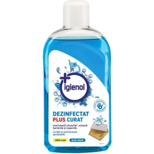 Solutie dezinfectanta universala Igienol, lichid fara clor, antibacterian, multi-suprafete, 1 L, albastru