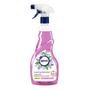 Dezinfectant suprafete Igienol, Curat & Parfumat, lichid, antibacterian, uscare rapida, 750 ml, magnolie si lacramioare