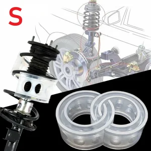 Set 2 inele distantiere pentru intarire arcuri autovehicule, material cauciuc siliconat, marime S