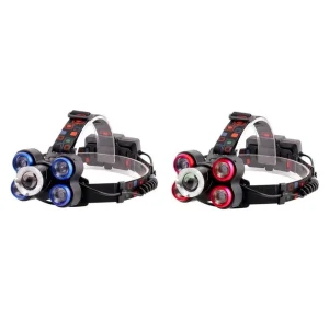 Lanterna de cap reglabila, 5 LED, 4 moduri iluminare