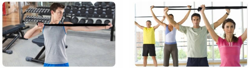Curea de Yoga pentru exercitii de intensitate puternica, 300 cm, Negru 15