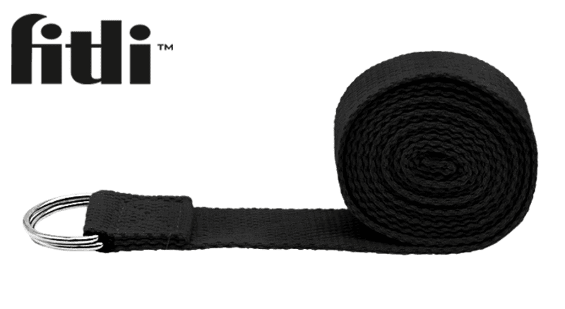 Curea de Yoga pentru exercitii de intensitate puternica, 300 cm, Negru 16