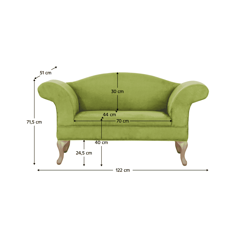 Canapea, verde/stejar, FABRICIO 3