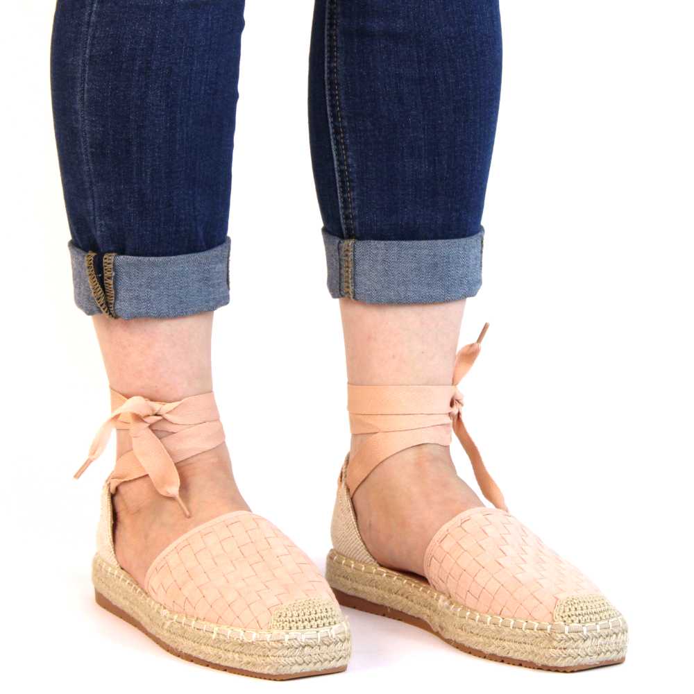 ​Sandale de dama cu platforme joase, usoare si comode 6000312-PINK 9