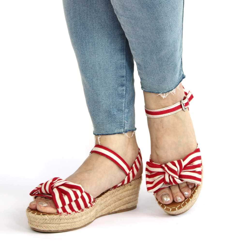 ​Sandale dama cu platforma Y288-58-RED 8
