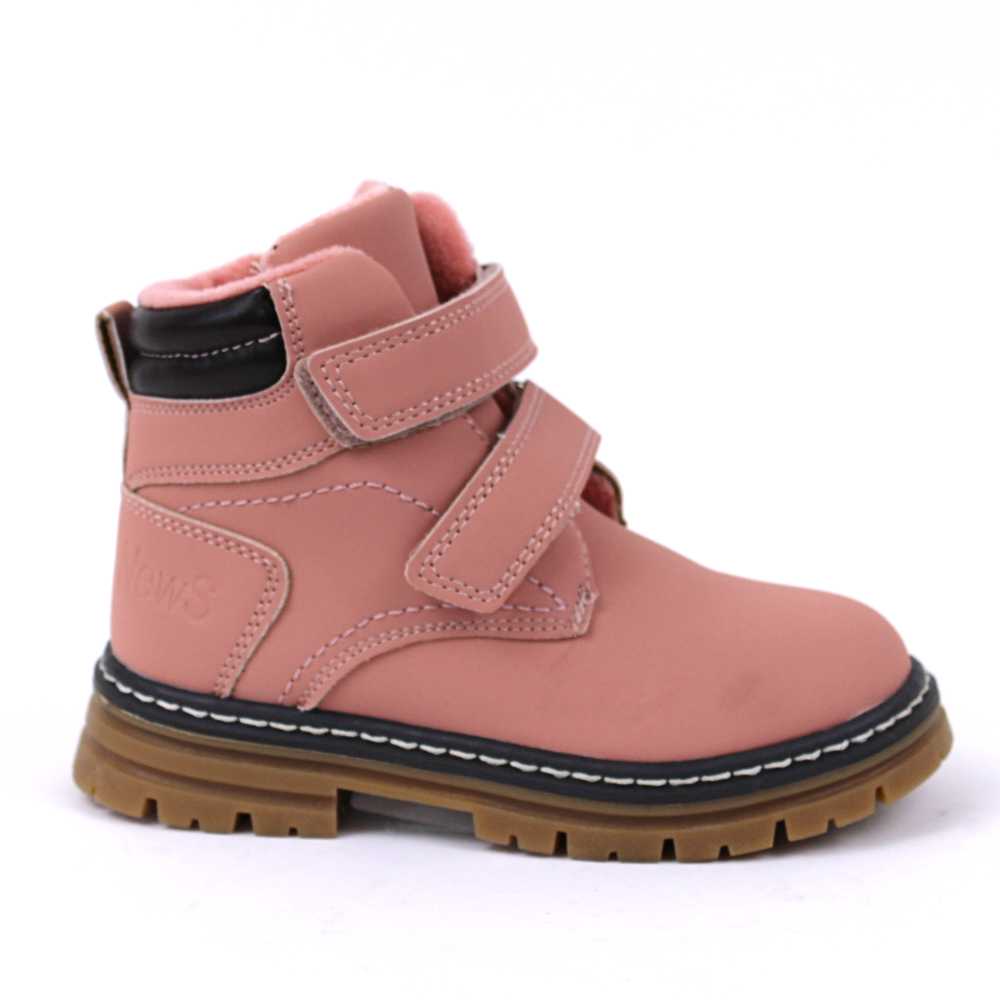 Ghete de copii, tip insulated, imblanite, cu talpa antiaaderenta B-66-PINK 8