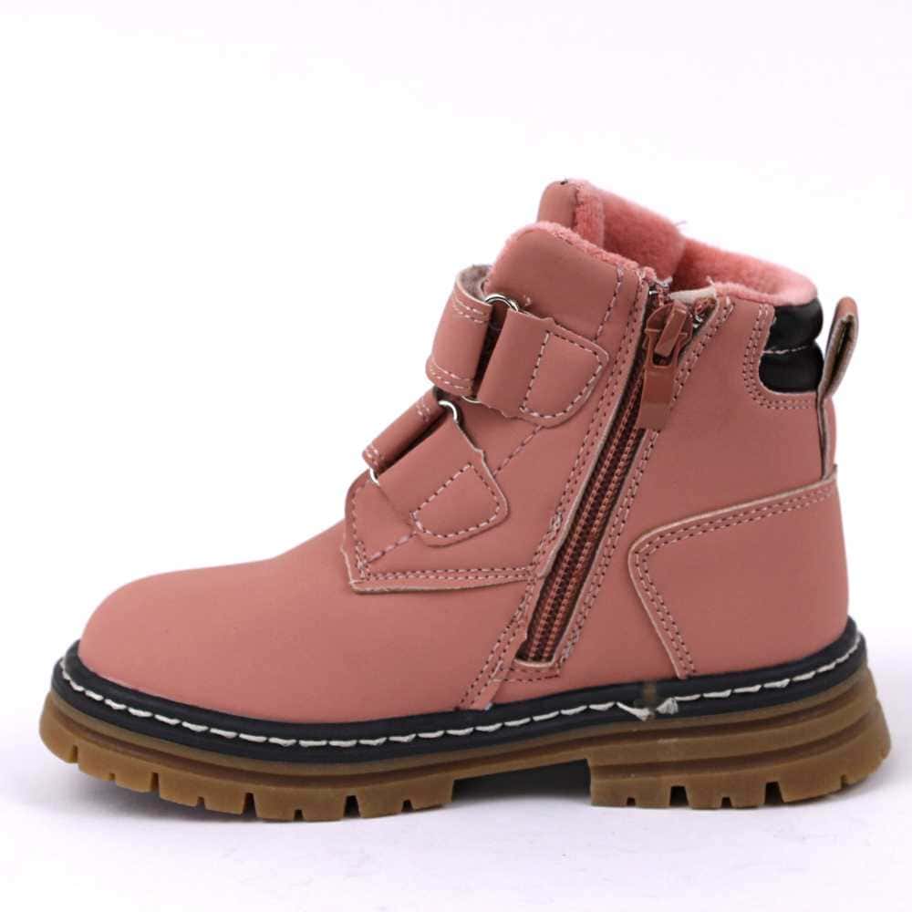 Ghete de copii, tip insulated, imblanite, cu talpa antiaaderenta B-66-PINK 9