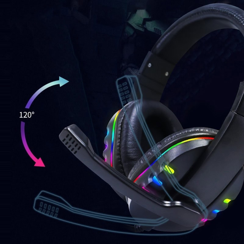 Casti Gaming S359, microfon, LED RGB, USB 15