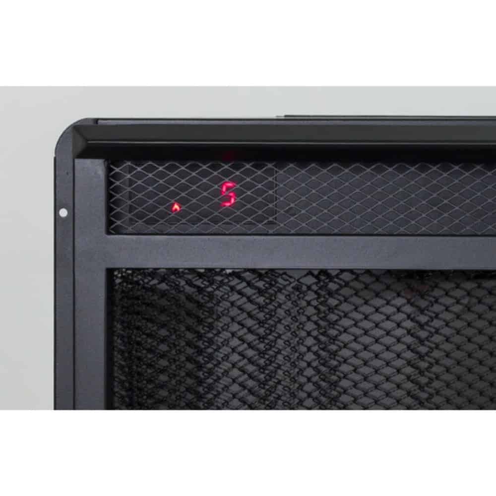 Focar semineu electric, metal, 3D efect, aeroterma, luminozitate reglabila a flacarii, telecomanda, temporizator, iluminare LED, protectie la supraincalzire, 1.5 kW, 711 x 506 x 218 mm, negru 5