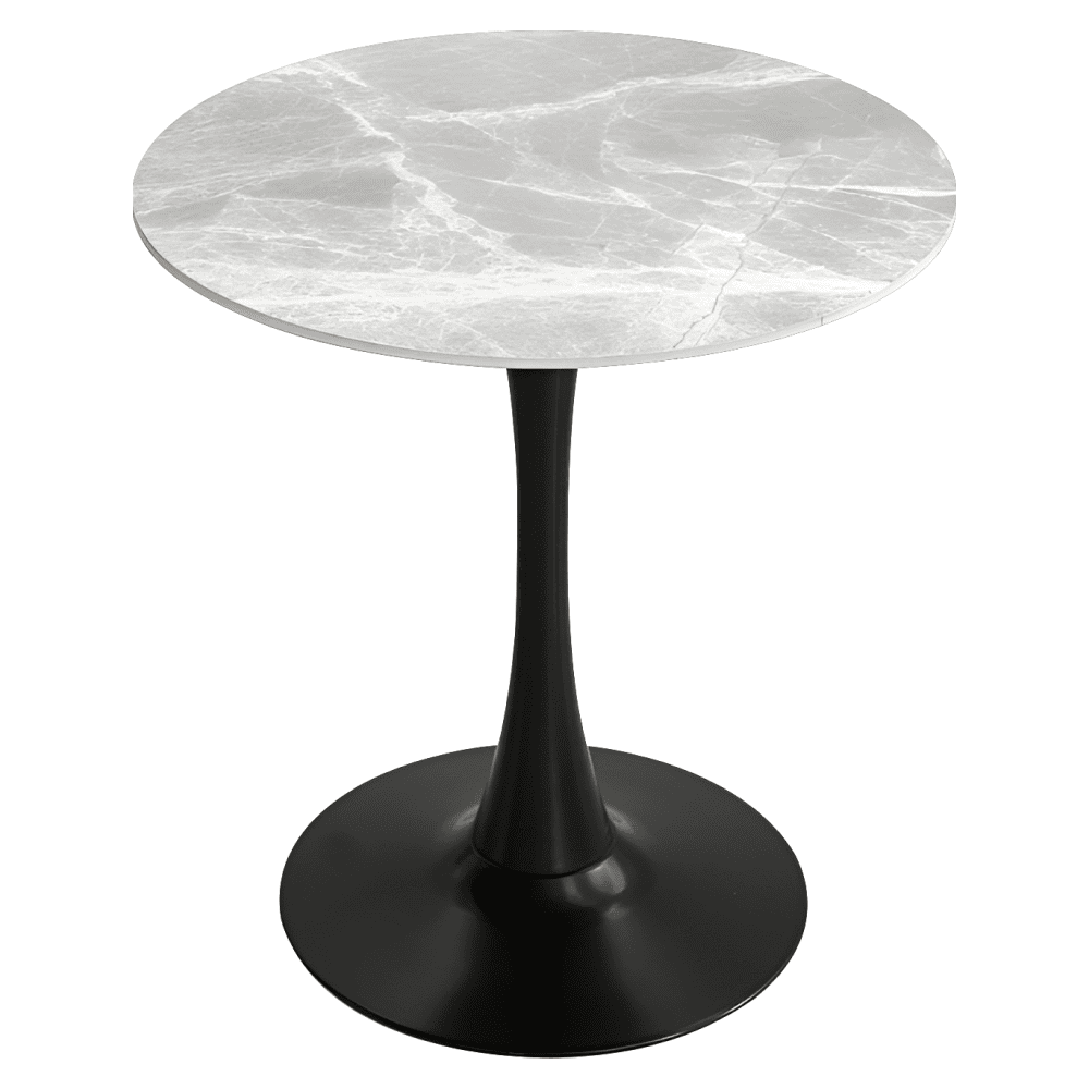 Masa de sufragerie, marmura gri/negru, diametru 90 cm, LORIAN TYP 1 14