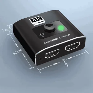 Adaptor HDMI cu 2 porturi USB QZ8Q2, iesire 4K, 8K