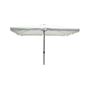 Umbrela soare DacEnergy©, structura metal, forma dreptunghiulara, dimensiuni 350 x 250 cm, culoare alb