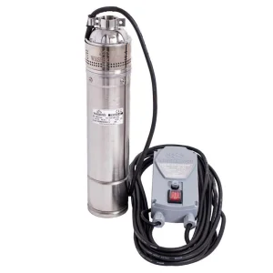 ​Pompa submersibila, apa curata, carcasa pompei din material inoxidabil, 3 mc/h, inaltimea maxima de refulare 64 m, 1000 W