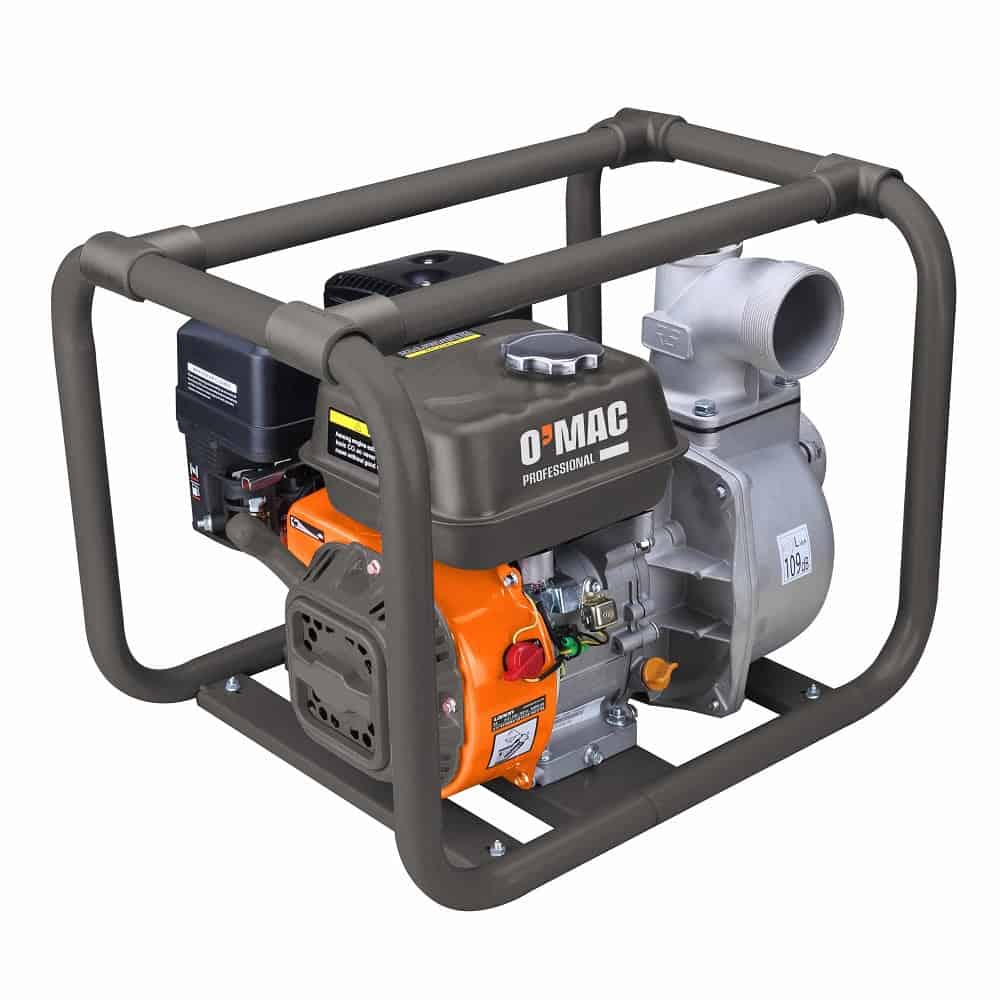 ​Motopompa de apa, functionare in 4 timpi, 6.5 CP, 4.8 kW, debitul maxim de apa de 35 mc/h, benzina fara plumb, turatie motor 3600 RPM