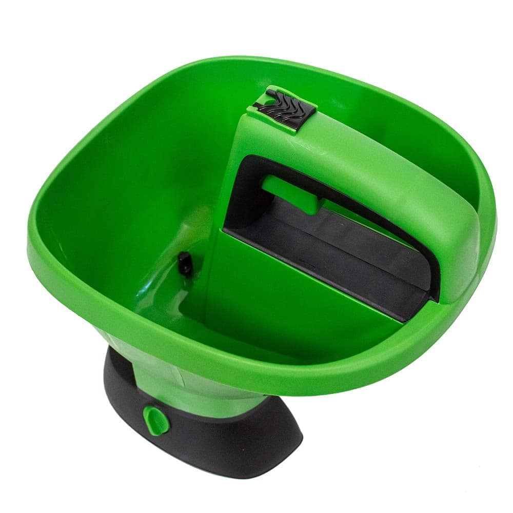 ​Dispozitiv imprastiere seminte si fertilizant, electric, capacitate de 2,7 L, buton oprire/pornire, 5 trepte, verde 2