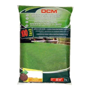 Ingrasamant gazon, organic, granulat, fertilizare de baza, de indreptare si de intretinere al peluzei, 5 kg