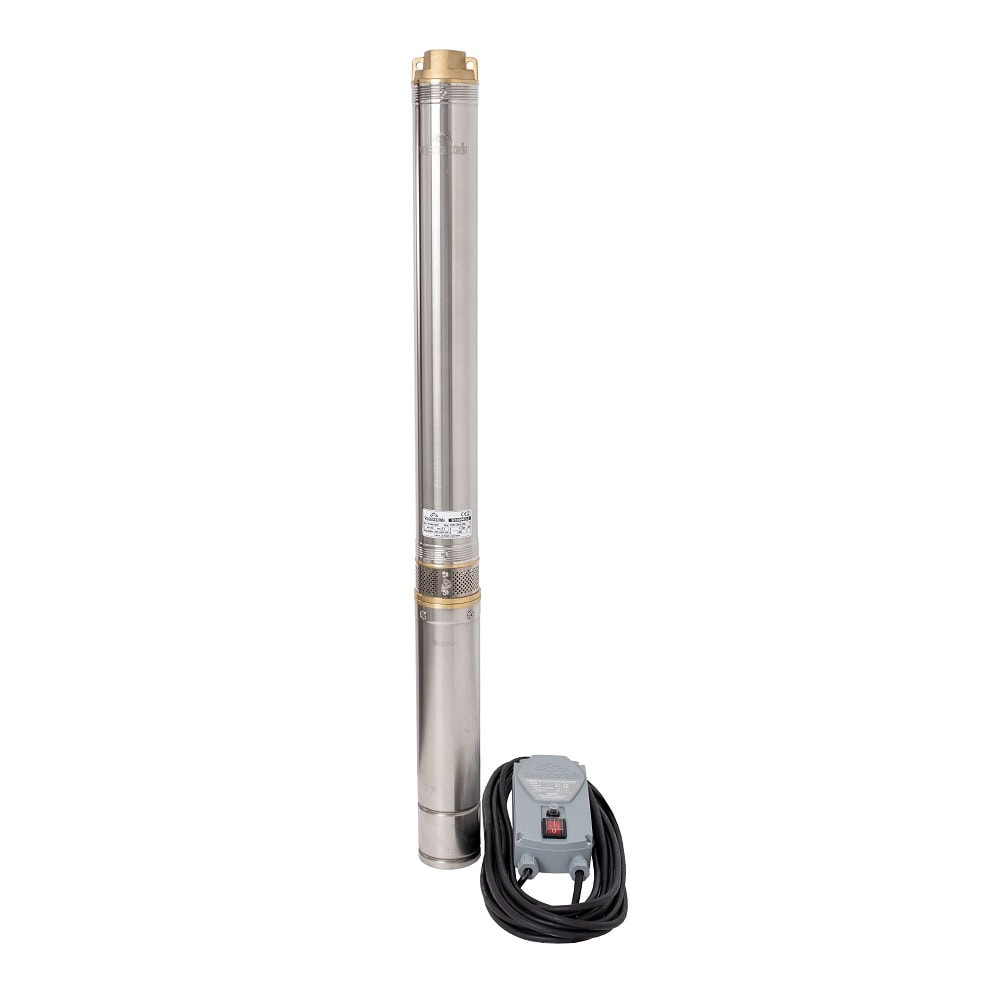 Pompa submersibila ape curate Wasserkonig, realizata din PPO si inox, debit maxim 94 l/min, inaltime maxima de refulare 100 m, puterea 1500 W, 180 x 100x 1340 mm