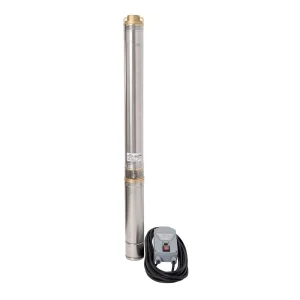 Pompa submersibila ape curate Wasserkonig, realizata din PPO si inox, debit maxim 94 l/min, inaltime maxima de refulare 100 m, puterea 1500 W, 180 x 100x 1340 mm