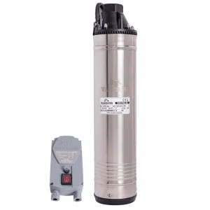 Pompa submersibila ape curate Wasserkonig, carcasa pompei si motorului sunt realizate din inox, turbina din bronz, 900 W, 45 l/min, inaltime maxima de refulare 52 m