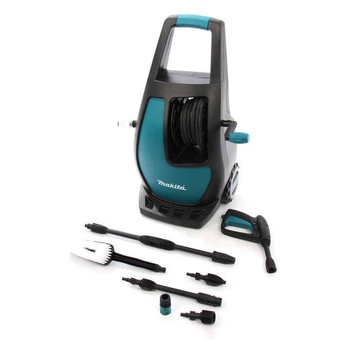 Aparat de spalat cu presiune Makita, motor universal, furtun cu insertie metalica, 1700 W, presiune maxima 110 bari 4