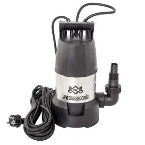 ​Pompa submersibila ape curate Wasserkonig, motor electric, corp motor inox, senzor electronic de nivel, 800 W, debit maxim 13500  l/ora, inaltimea maxima de refulare 9 m