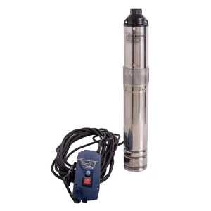 Pompa submersibila ape curate Wasserkonig, motor asincron cu 2 poli, carcasa motorului si axul pompei sunt realizate din inox, corpul de refulare din fonta, 50 l/min, 1000 W, inaltime maxima de refulare 90 m