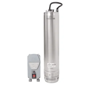 Pompa submersibila ape curate Wasserkonig, realizata din PPO si inox, debit maxim 110 l/min, inaltime maxima de refulare 83 m, puterea 1900 W, 215 x 180 x 630 mm