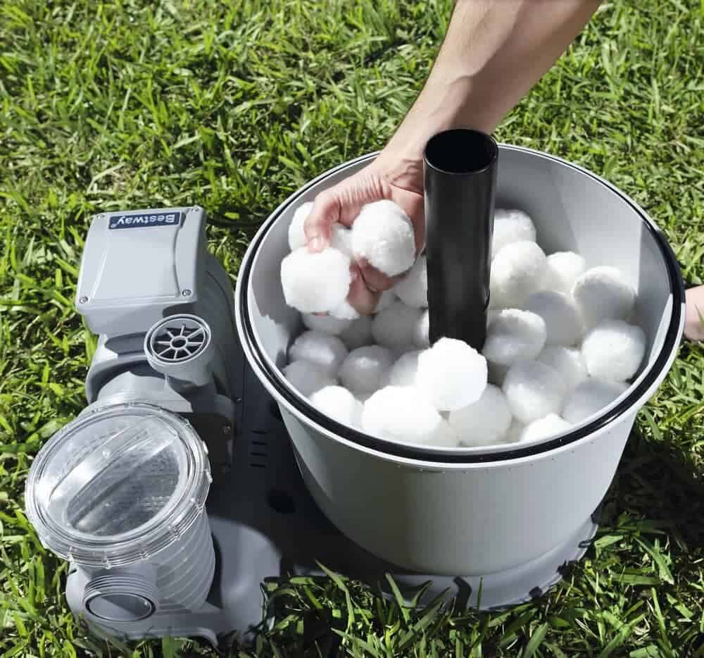 ​Material de filtrare Bestway, pentru pompa piscina, granulatie de 5 cm, alb 2