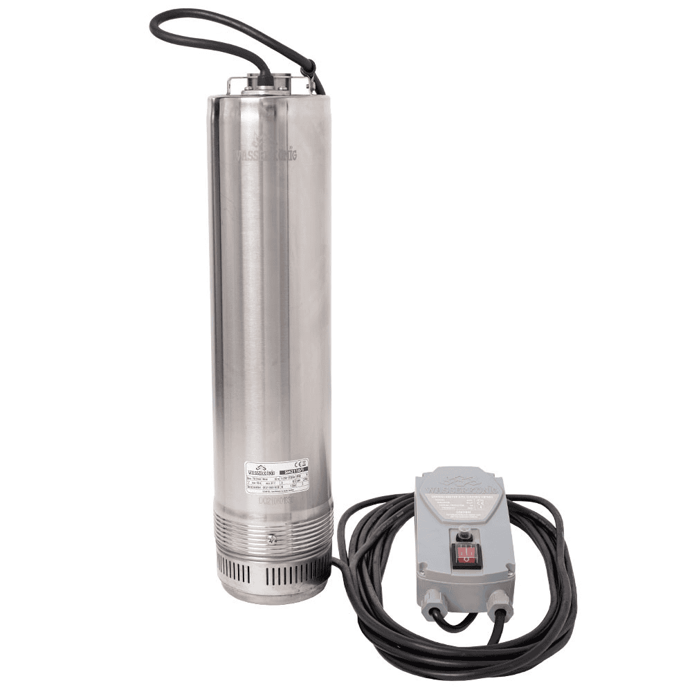 Pompa submersibila ape curate Wasserkonig, realizata din PPO si inox, inaltime maxima de refulare 62 m, puterea 1550 W, debit 6600 l/h, 560 x 210 x 126 mm 5