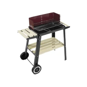 ​Gratar, fabricat din otel, gril din inox, pe carbune, suprafata de gatit 47 x 24 cm