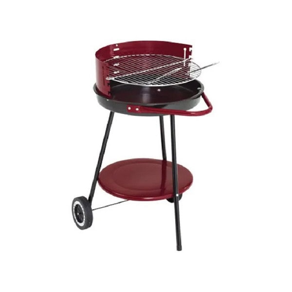 Gratar, fabricat din material emailat, suprafata de gatit 38 cm, forma rotunda, gril din inox