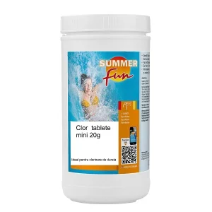 ​Clor Mini tablete de 20 grame Summer Fun, pentru tratarea apei in piscine, dizolvare lenta, 1 kg