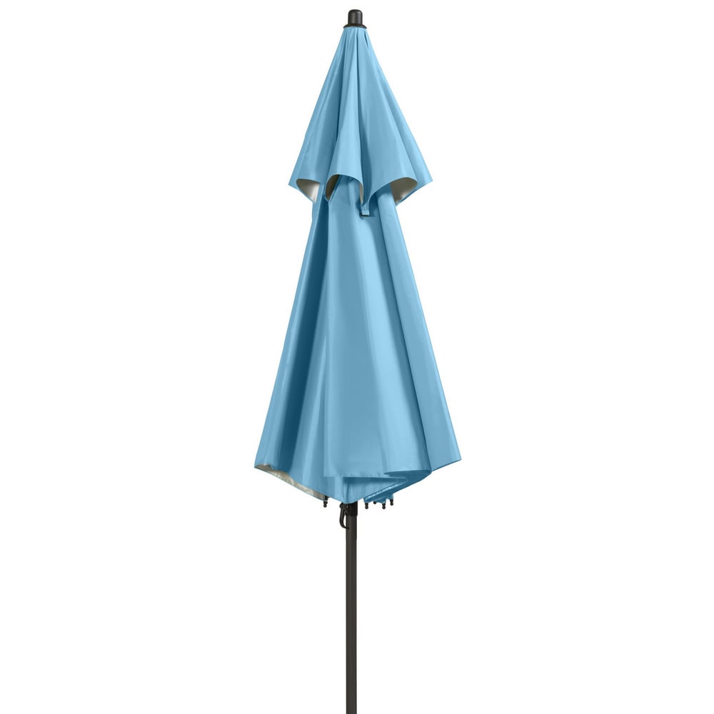 Umbrela pentru soare DacEnergy©, realizat din poliester, structura metalica, rezistenta la umezeala si la razele UV,  forma rotunda, 200 x 207 cm, culoare albastra 2