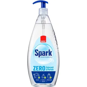 Detergent de vase Sano Spark Zero, manual, fara miros, fara conservanti, 1l
