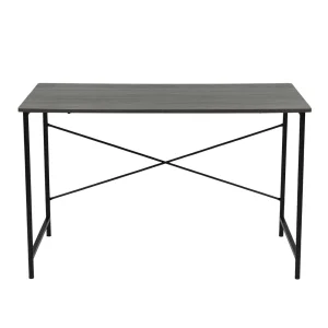 Birou DacEnergy©, structura din metal, blat din PAL melaminat, design simplu, 120 x 75 x 60 cm, finisaj gri si negru
