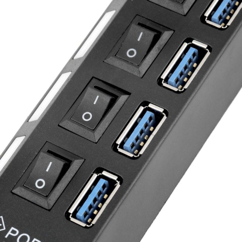 Hub 7 porturi USB 2.0, LED control 2