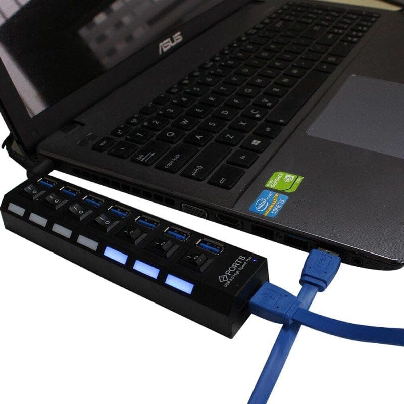 Hub 7 porturi USB 2.0, LED control 3