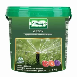 Ingrasamant gazon Versay, forma granulata, intensifica culoarea, rezistenta ridicata la seceta/inghet, 5 kg
