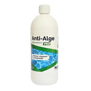 ​Solutie Anti-Alge Green Protect Pro Kloer, previne aparitia algelor, efect de limpezire, formula concentrata, fara clor, pentru apa piscina, 1 L
