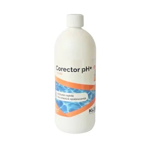 ​Corectorul pH plus, formula profesionala concentrata, special conceputa pentru cresterea pH-ului din piscine, actiune rapida, nu creeaza opalescenta, lichid, 1l