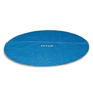 ​Prelata solara pentru piscina Intex, grosimea 150g/m², ajuta la incalzirea si mentinerea temperaturii apei, 457 cm, albastru