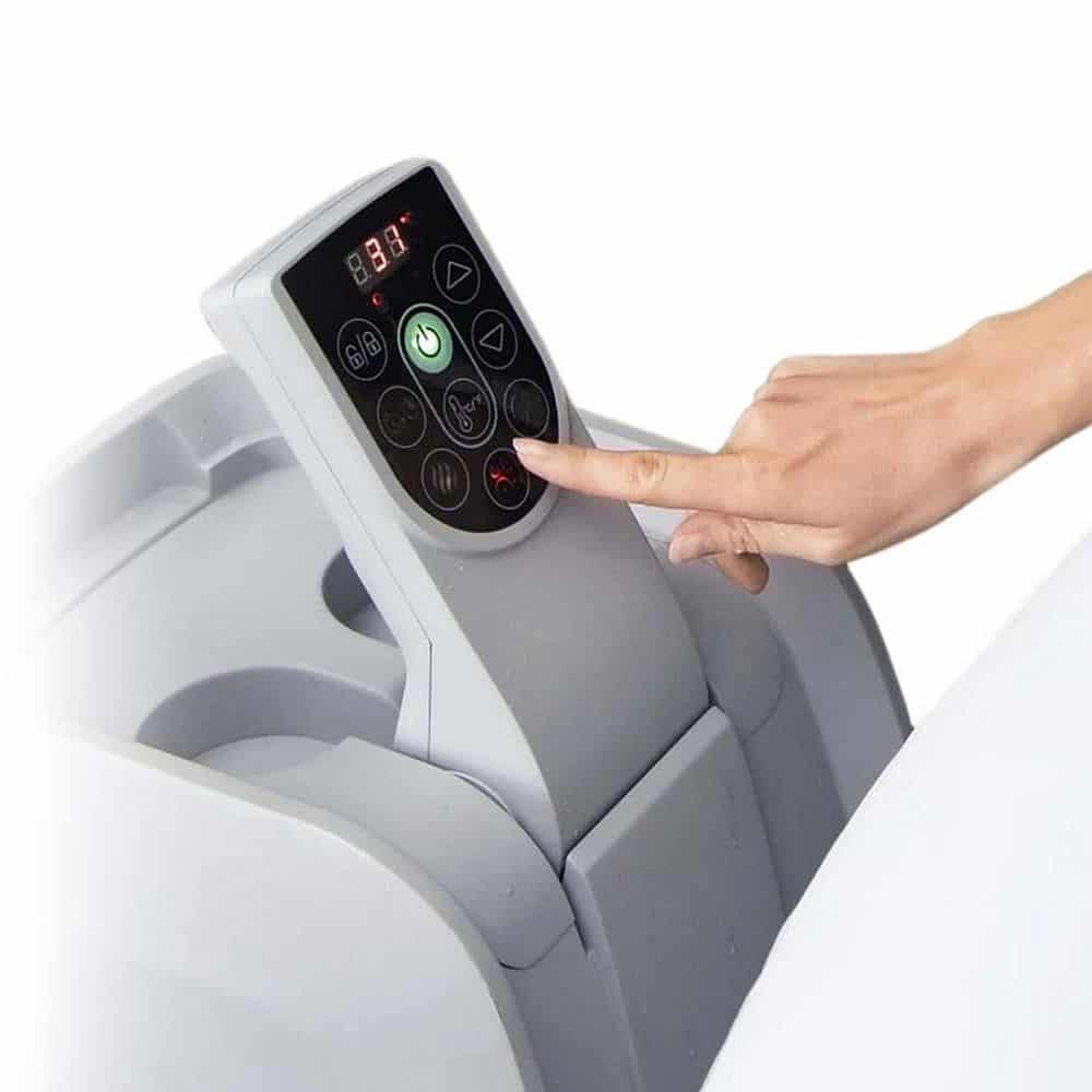 ​Piscina gonflabila, Lay-Z Miami Bestway, pompa de filtrare incorporata, prelata, 4 persoane, apa incalzita la 40°, sistem inovator AirJet™, panou de control, 669 l, 180 x 66 cm 5