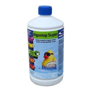​Algicid lichid Algastop Super, pentru piscina, tratarea apei, biocid, dezinfectant, 1 L