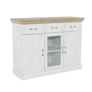 Comoda cu trei usi, pin nordic/stejar salbatic, ROYAL K1S
