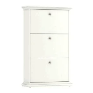 Pantofar 70309, PAL infoliat/MDF lacuit, alb, PARIS