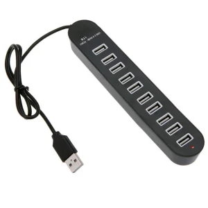 Hub USB cu10 porturi de iesire, HU2148, LED