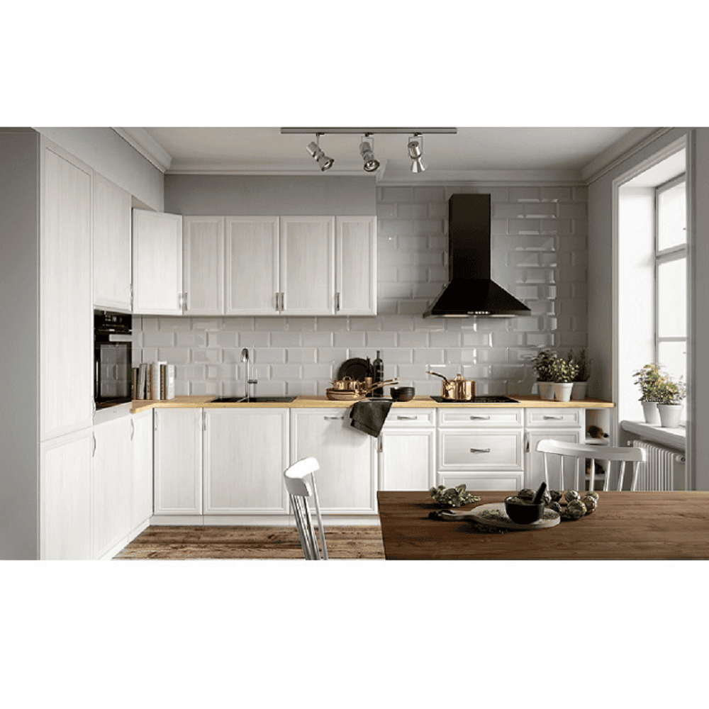 Dulap pentru frigider incorporat D60ZL, model stanga, alb/pin Andersen, SICILIA 4